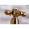 Kingston Brass KS3277AXBS Restoration 8" Bridge Kitchen Faucet W/Sprayer, Brass KS3277AXBS - alternate 3